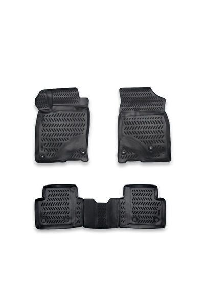 DELUXETUNING Set covorase auto cauciuc Honda Civic X 2016-2021 forma tavita