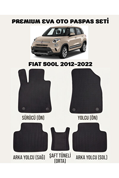 FEYZA OTO FIAT 500L SERİSİ 2012 - 2022 ARASI ARACA ÖZEL EVA PASPAS TAKIMI 2 Y...