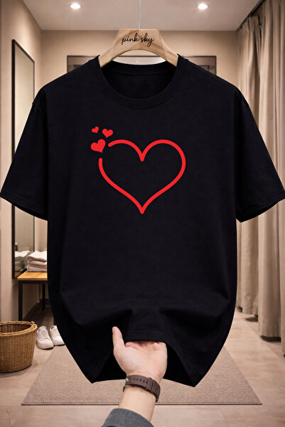 Pink Sky Premium Oversize T-Shirt 100% Cotton Unisex Comfortable Fit Trending...