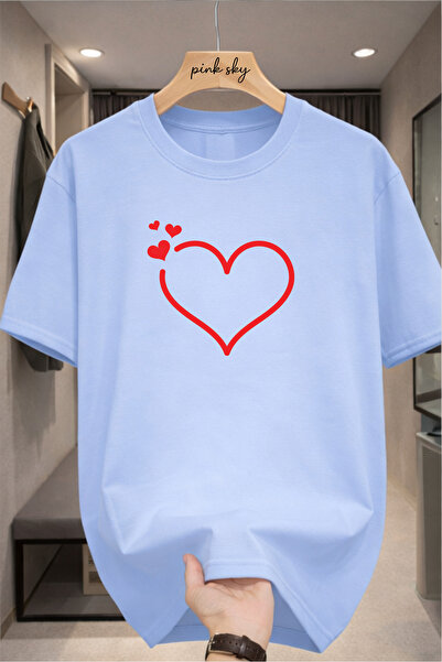 Pink Sky Premium Oversize T-Shirt 100% Cotton Unisex Comfortable Fit Trending...