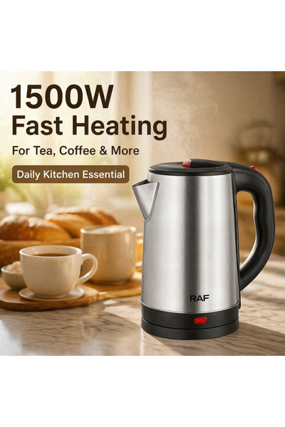 Generic Brand 2.5L Large Capacity Stainless Steel Electric Kettle, RAF Quick Boil Water Heater with Auto Shut Off, Big Size Water Boiler for Family Daily Drinking