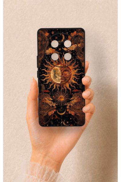Vip Case Honor Magic 7 Lite 5g Compatible Mystic Sun Pattern Silicone Case