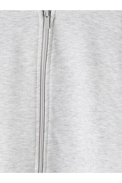 LC Waikiki Hooded girl's zippered sweatshirt