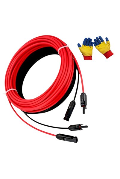 Universal Cablu solar,sectiune 4 mmp,rosu/negru,mufe MC4, 2x6 m,rezistent ozo...