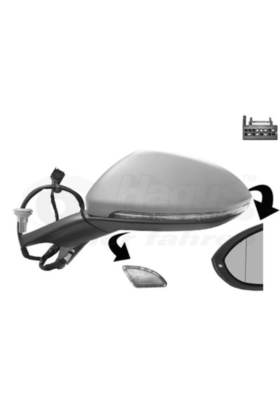 VAN WEZEL Oglinda Exterioara Stanga Vw Golf 7/Golf Alltrack 7 2012-2021