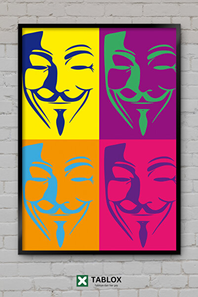 TABLOX Masca V pentru Vendetta Design estetic minimalist Pop Art Tablou decor...