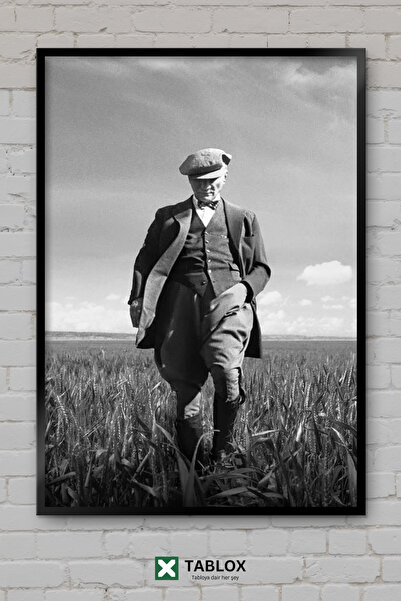 TABLOX Gazi Mustafa Kemal Ataturk Vođa Ata Dekorativna MDF slika u drvenom ok...
