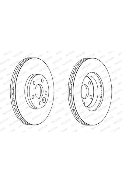FERODO Set Discuri Frana Ford Galaxy 2/S-Max Land Rover Freelander 2/Range Ro...
