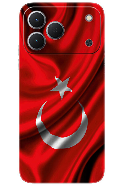 TECNO Spark 50 4G (KN4n) Uyumlu Kılıf Desen Baskılı Silikon Dalgalı Türk Bayr...