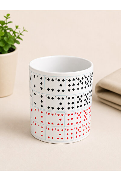 CoNotes Playin Cards Design Porcelain Mug