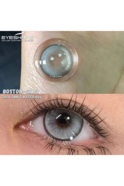 EyesPro BOSTON GRAY DOĞAL GÖRÜNÜMLÜ GRİ GÖZ LENSİ