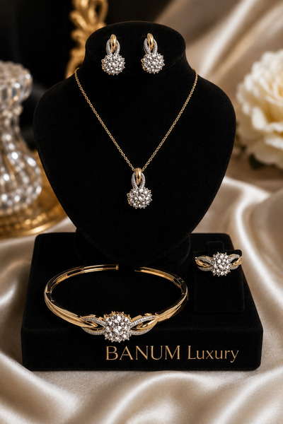 Banum Luxury Asil Zarif Her Kombina Uygun 4 lü Şık Set