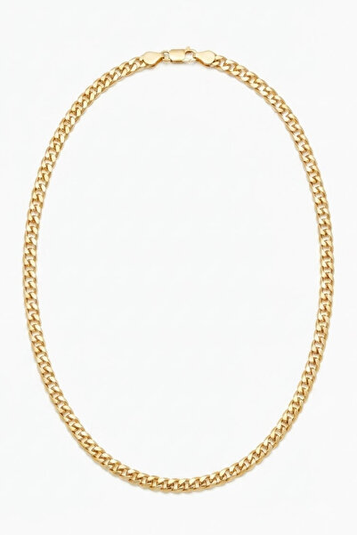 Jaida Moda Kadın 14 Ayar Gold Rengi Çelik Gurmet Zincir Kolye