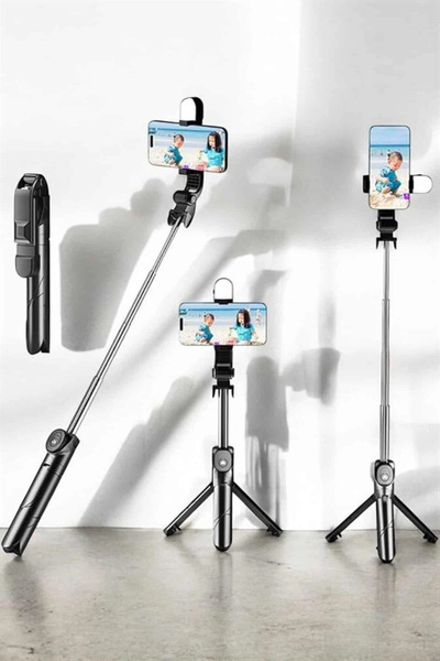ARMÜZ Tripod Wireless Bluetooth Connected Selfie Stick 360 Degree Rotatable