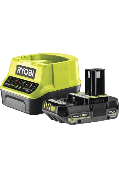 Ryobi طقم ONE+، 18 فولت، بطارية 1x2.0 أمبير وشاحن 2.0 أمبير (RC18120-1C20)