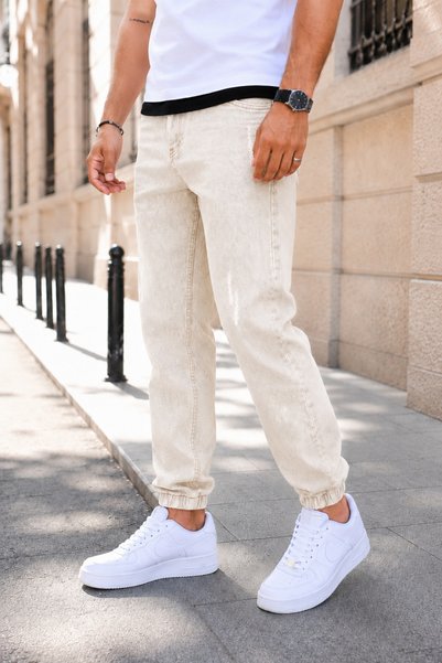 Valens Pantaloni din denim pentru bărbați, cu elastic la gleznă