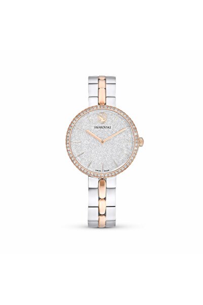 Swarovski Cosmopolitan Saat, İsviçre Üretimi, Metal bileklik, Gümüş Rengi, Ka...