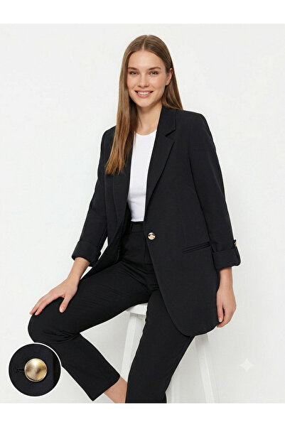 TUĞBA ERGÜL Kadın Basic Double Blazer Ceket