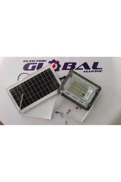 200W Solar LED Projektör – Güneş Enerjili Uzaktan Kumandalı Su Geçirmez Dış Mekan Sokak ve Bahçe Aydınlatması