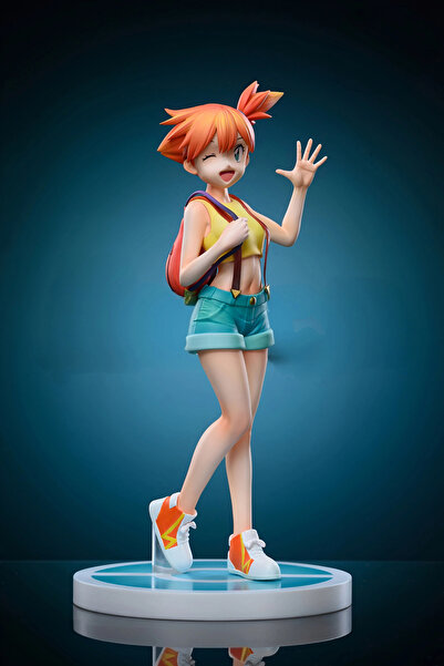 DEK Pokemon Misty Kasumi Anime Figürü Standlı Koleksiyon Modeli