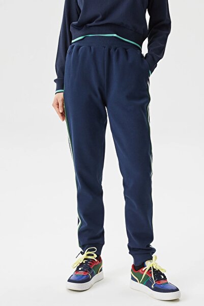 Lacoste Women's Joggers Slim Fit Color Blocked Organic Cotton Women's Sweatpa...