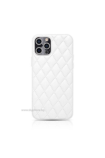 OEM Калъф за iPhone 11 Pro, изкуствена кожа, бял