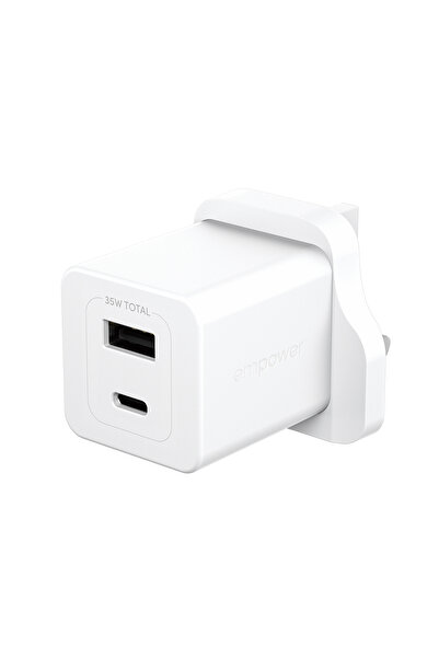 EMPOWER ™   من بانزر جلاس ®   شاحن توربو 35 واط متضمن منفذ USB-C + منفذ USB-A...