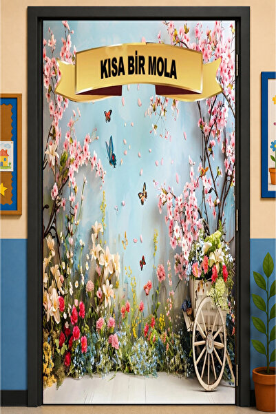 PROMISEBACKDROP2 زينة باب مرنة مقاس 190x75 سم، زينة باب من القماش، عطلة قصيرة...
