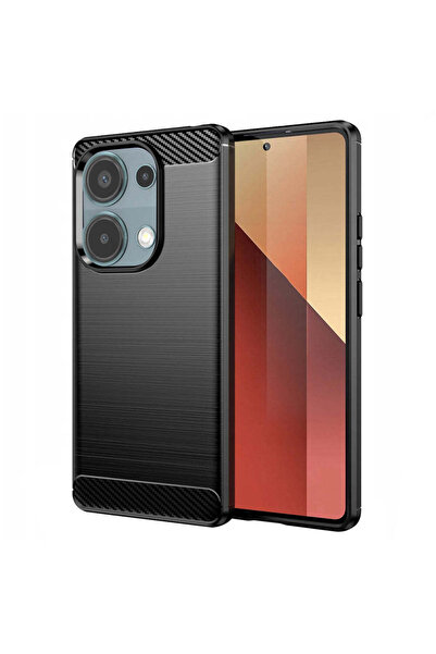 Techsuit Калъф за Xiaomi Redmi Note 13 Pro 4G, карбонов силикон, синьо-черен