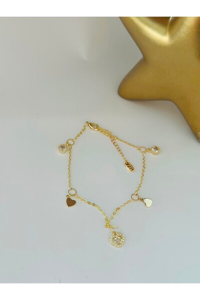 BYYEŞO Heart Charm Steel Bracelet