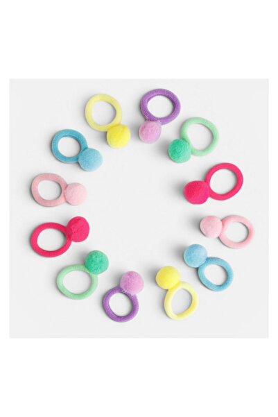 OEM Set elastice de păr pentru copii, model frotte, elastic, 12 bucăți – prin...