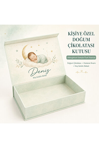 MASAL PARTİ EKİPMANLARI Kişiye Özel Çikolata ve Hediyelik Taslamalı Kutu 27x19x5