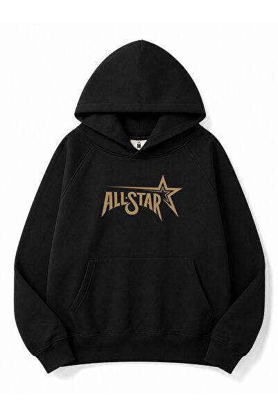 Boi Unisex Φούτερ Μπάσκετ Allstar Κορυφαίας Ποιότητας Χοντρό Χειμερινό Φούτερ...