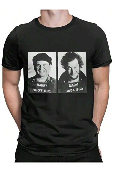4Car Vintage Home Alone Thief T-Shirt For Men, Short Sleeve Round Neck T-Shir...