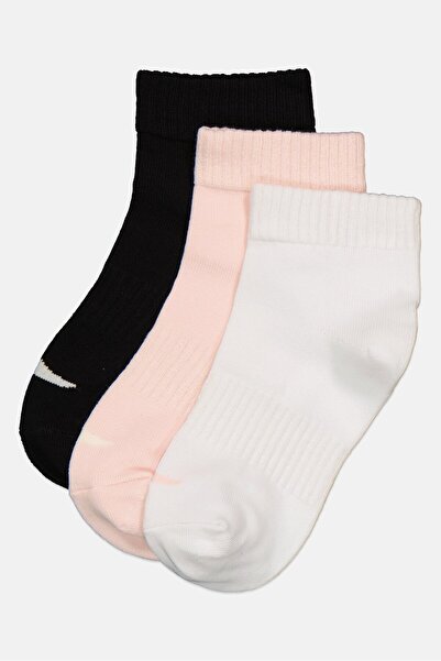 Anta Kids Boy 3 Pairs Brand Logo Ankle Socks, Multicolor