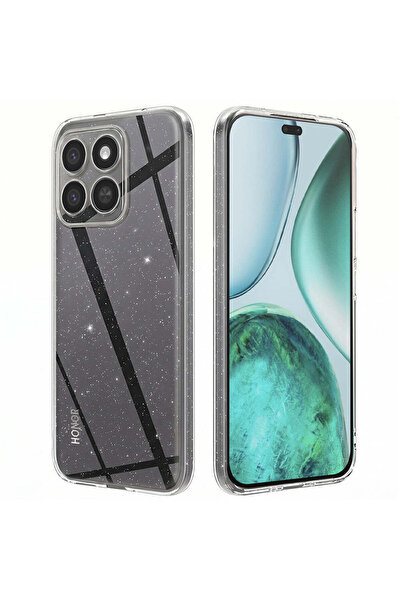 Techsuit Husă pentru Honor X8c, Seria SparkleSkin, transparentă - transparentă