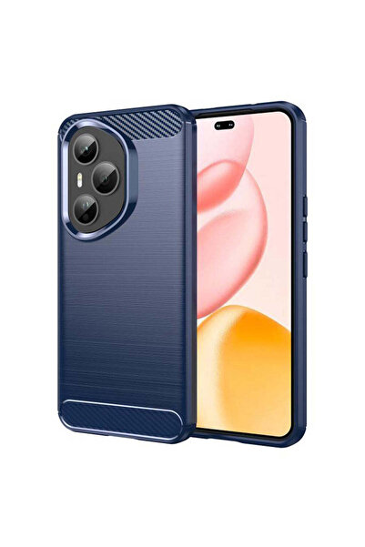 Techsuit Husă pentru Honor 400 Pro, Silicon Carbon, albastru - albastru