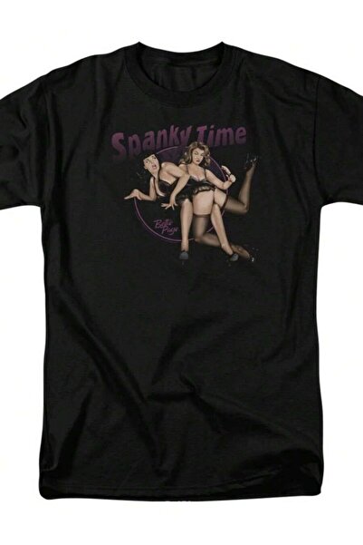 799 تي شيرت Bettie Page Spanky Time 2 مرخص بتصميم موديل Queen Of Pinups لعام ...