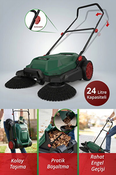 Piranha PFS-6766 Zemin Süpürücü | 680 mm Süpürme Genişliği | 24 L Atık Haznesi | 2100 m²/Saat Temizlik Performansı