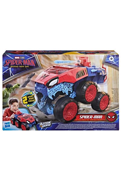SPIDERMAN Vehicul blindat 2 in 1, Marvel Spider-Man, ActionVerse, Super Chomp...