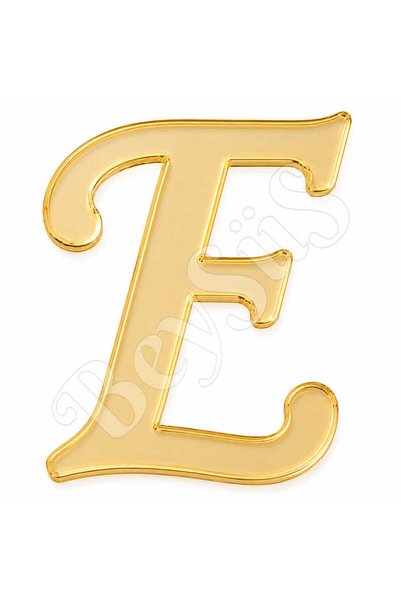 BeySüS Pleksi Harf 4 cm Gold E 4 cm