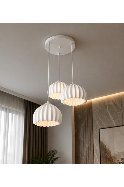 3DreaMaker Ravena 3' Lü Sarkıt Avize Salon Mutfak Oturma Yatak Odası Modern Şık