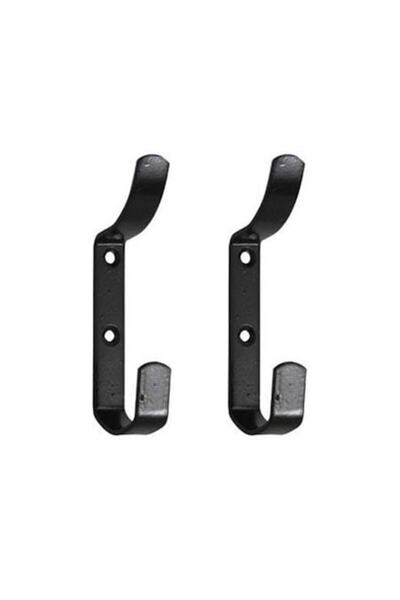 flores Set of 2 x Metal wall hanger Flores, 110mm, Black