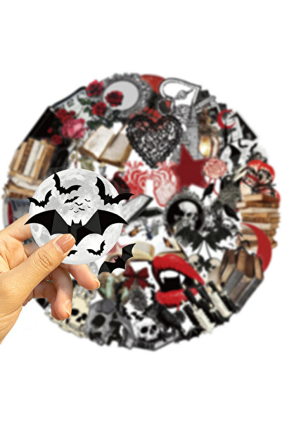 Choice 50pcs 50 Pcs Gothic Horror Theme Stickers Pack Decorate Phone Skate He...
