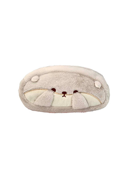 Choice gray Multi-function Plush Pen Bag Otter Penguin Large Capacity Station...