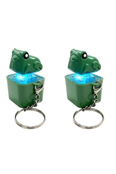 Choice4 Bandai B 2pcs Funny Croaking Frog Duck Keychain Rechargeable Keyboard...