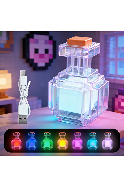 Choice 1PC Rechargeable Potion Bottle Night Light LED Color Changing 7 Colors...