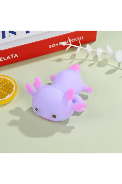 Choice Purple Axolotl Squeeze Ball Cute Fish Relax Cartoon Antistress Squishy...