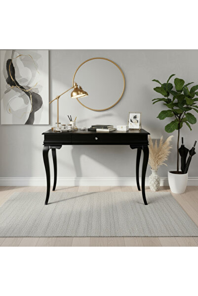 ROYS AHŞAP 80 Cm Masif Rustik Siyah Dresuar