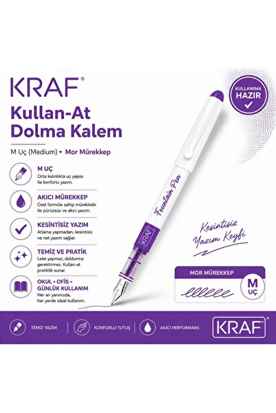 Art & Art Kraf Kullan-At Dolma Kalem Mor
